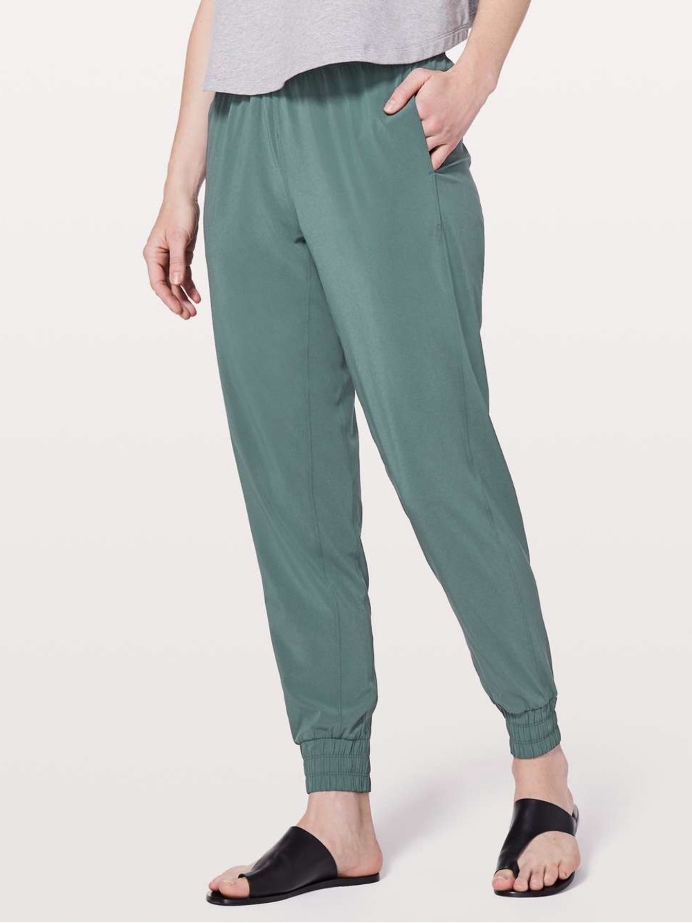 ✨ Lululemon Freshly Jogger 29"‎ Sea Steel Size 10 Athleisure Lounge Pants